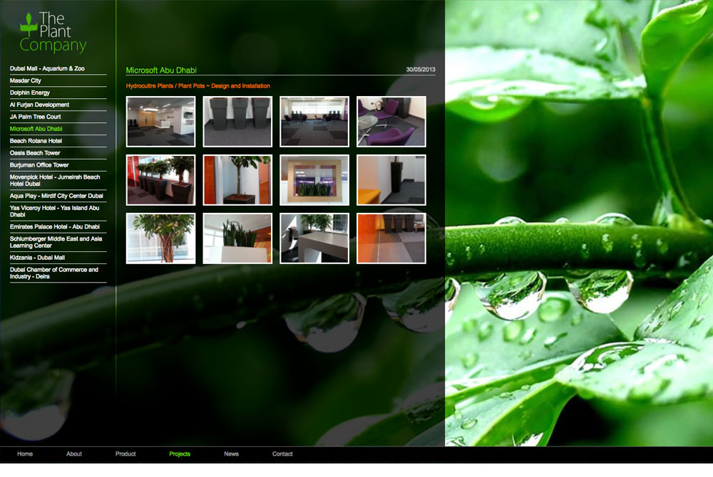The Plant Company website screenshot